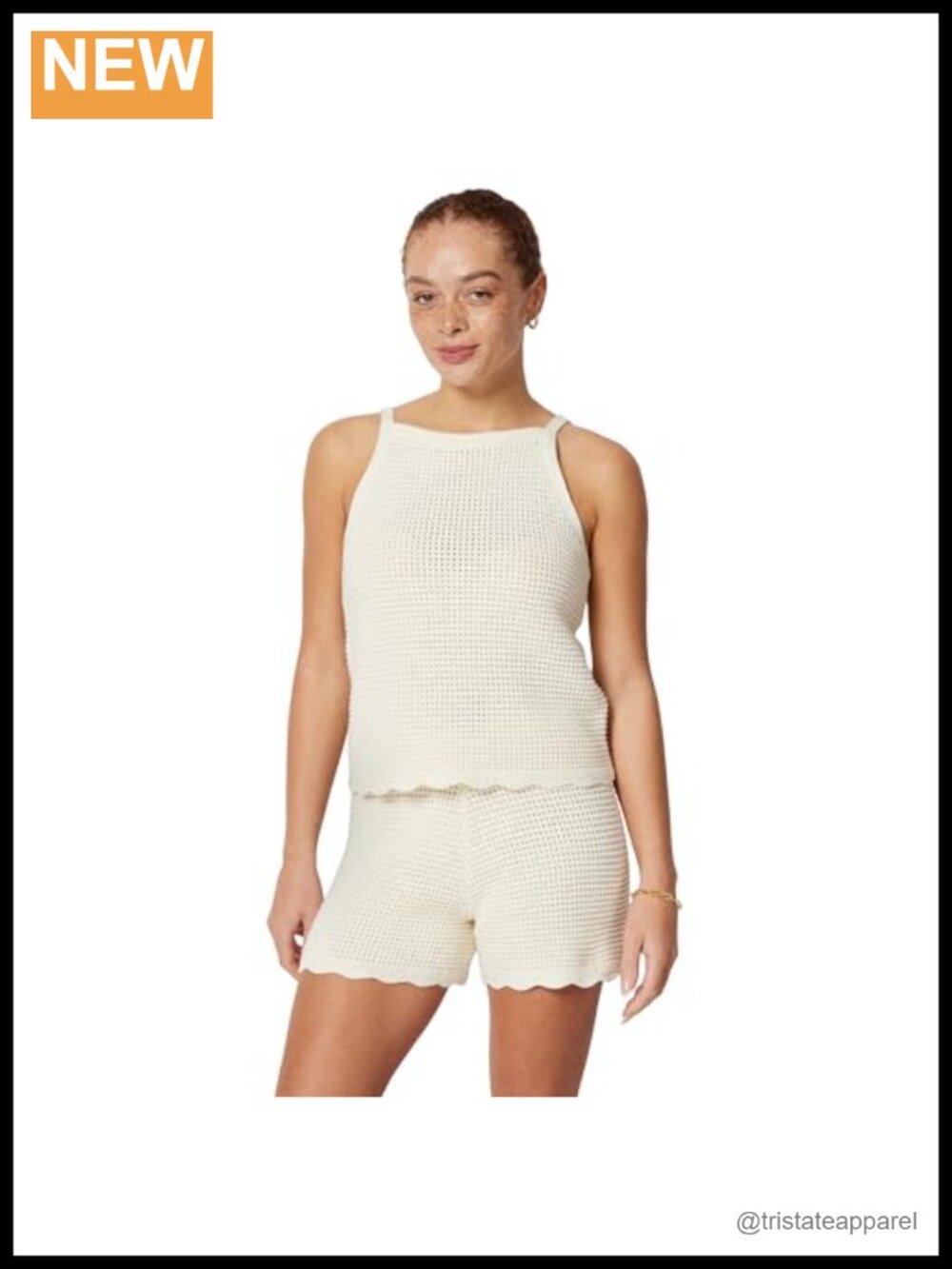 Sofia Grainge Mommy & Me Cotton Crochet Sweater & Tank Set Sleeveless